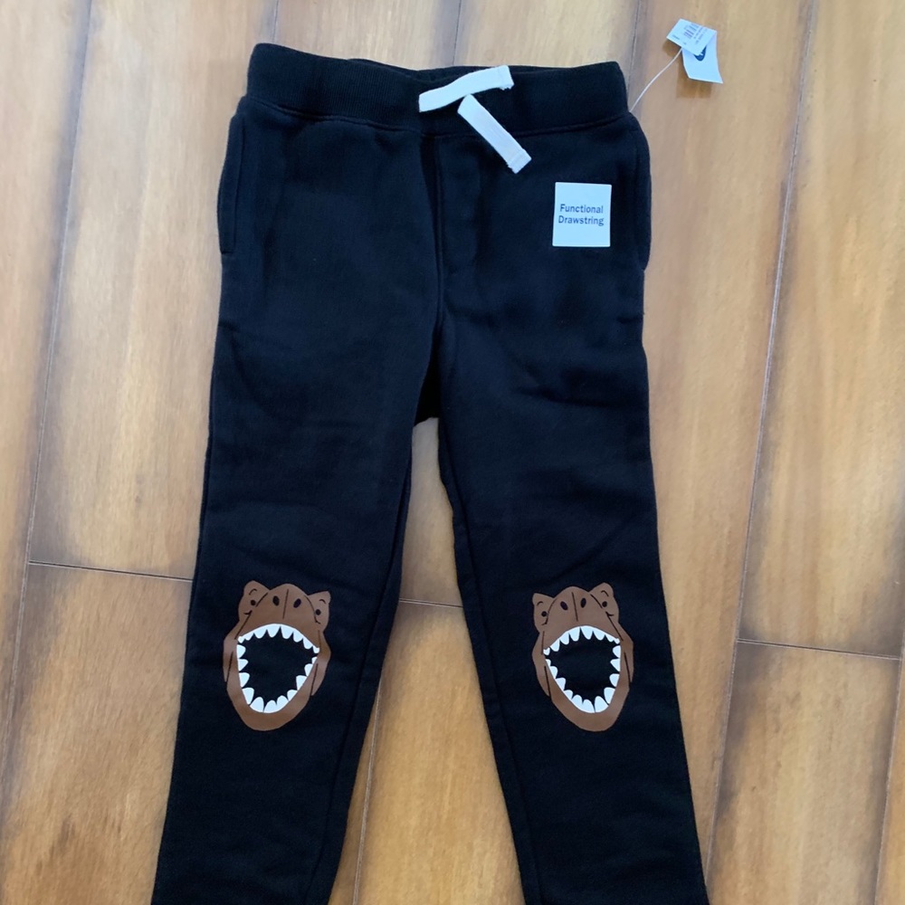NWT Old Navy Sweatpants with dinosaur knees